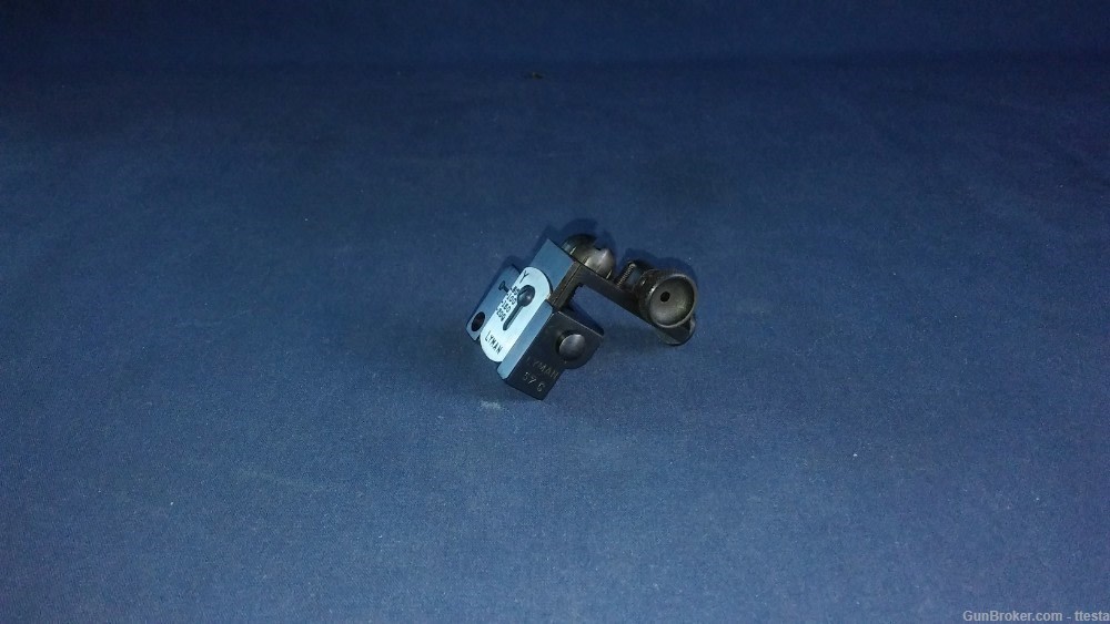 Lyman 57-C Receiver Peep Rifle Sight 30 US Carbine Stayset Knobs with Box-img-9