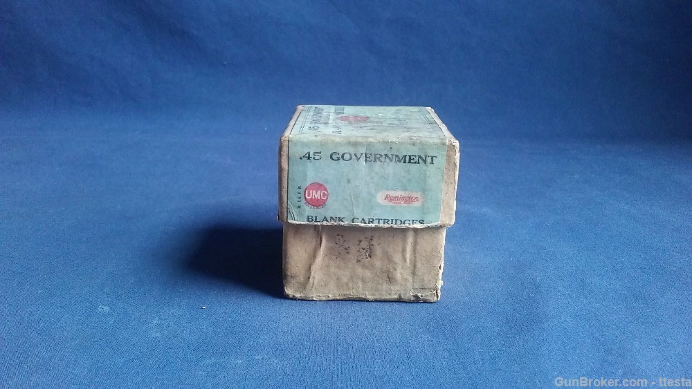 Vintage Remington UMC 45 Government Trapdoor Blanks Ammo  2-Piece Box 19rds-img-28