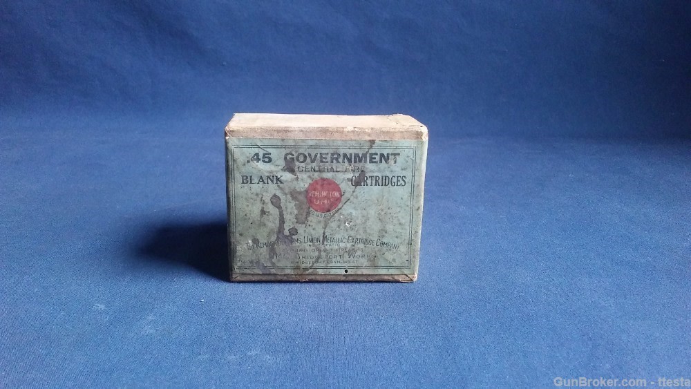 Vintage Remington UMC 45 Government Trapdoor Blanks Ammo  2-Piece Box 19rds-img-23