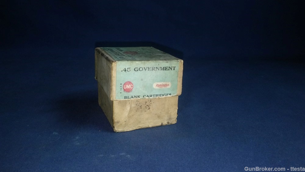Vintage Remington UMC 45 Government Trapdoor Blanks Ammo  2-Piece Box 19rds-img-22