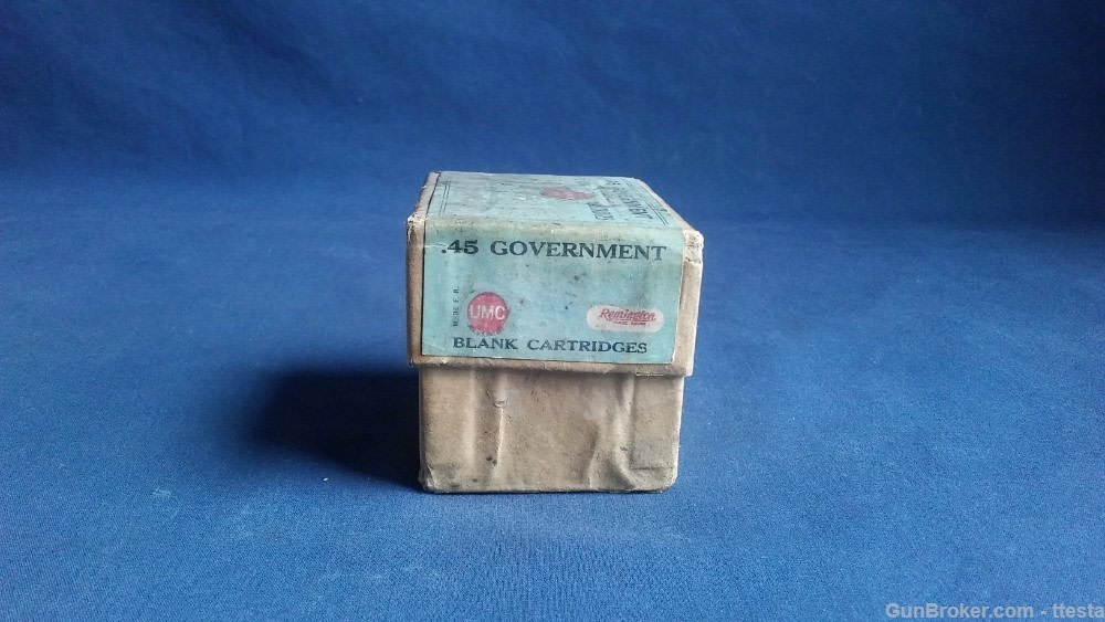 Vintage Remington UMC 45 Government Trapdoor Blanks Ammo  2-Piece Box 19rds-img-26
