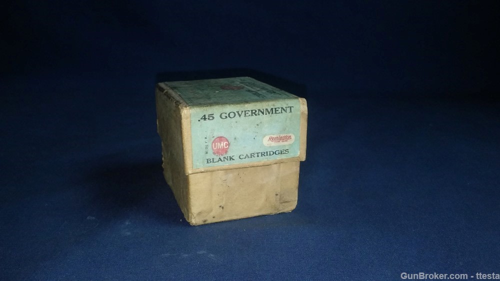 Vintage Remington UMC 45 Government Trapdoor Blanks Ammo  2-Piece Box 19rds-img-20