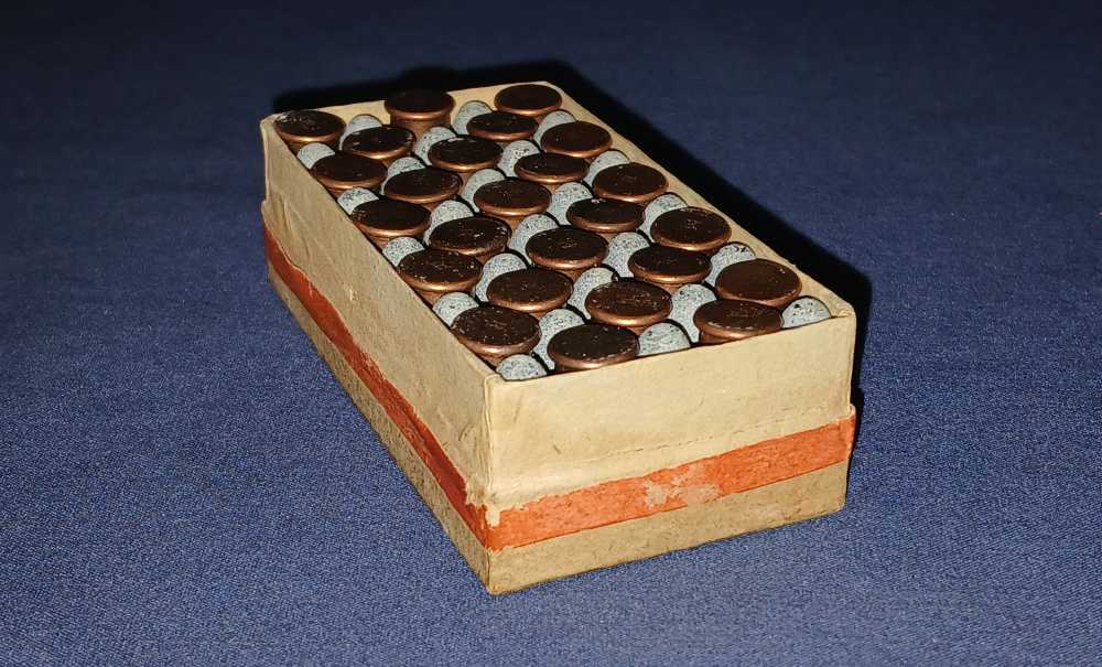 Winchester 32 Short Rimfire 2-Piece Box with 1871 Stetsons Patent - 50 rds.-img-11