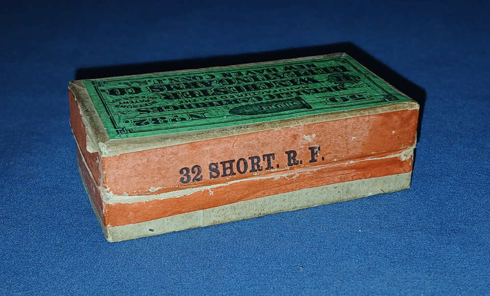 Winchester 32 Short Rimfire 2-Piece Box with 1871 Stetsons Patent - 50 rds.-img-4