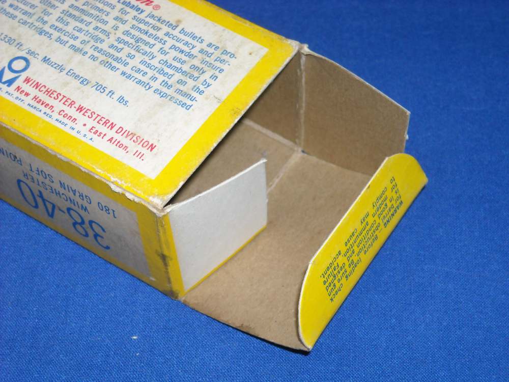 38-40 Winchester Vintage Western Super-X Cartridge Box 180gr. S.P. 50 rds.-img-8