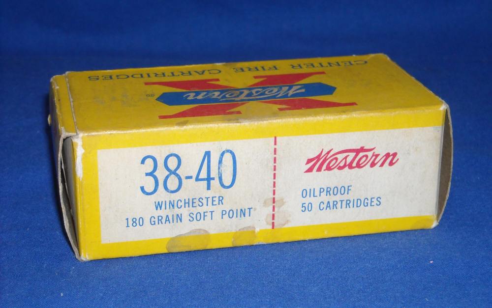 38-40 Winchester Vintage Western Super-X Cartridge Box 180gr. S.P. 50 rds.-img-4