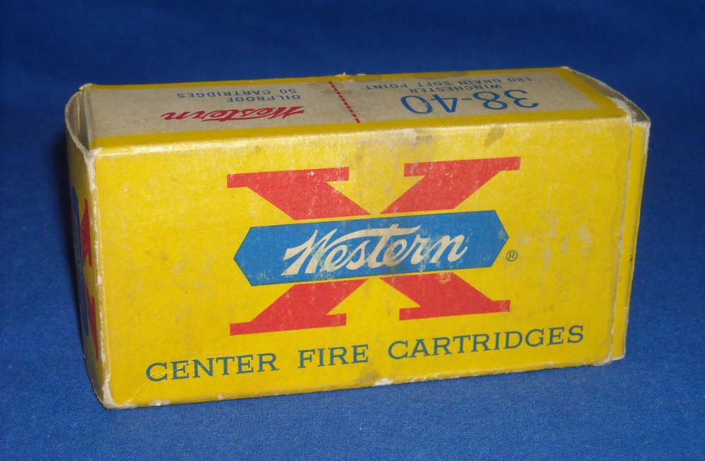 38-40 Winchester Vintage Western Super-X Cartridge Box 180gr. S.P. 50 rds.-img-0