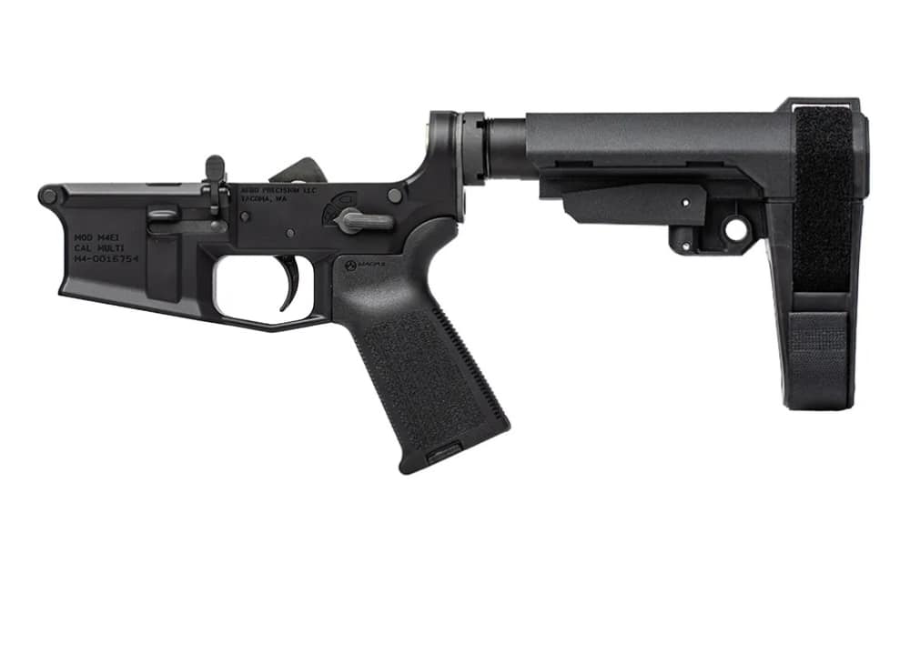 Aero Precision M4E1 Pistol Complete Lower Receiver w/ MOE Grip & SBA3 Brace-img-1