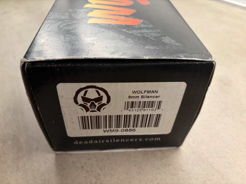 NEW, Dead Air Armament WOLFMAN SUPPRESSOR 9MM 1/2 - 28 & 5/8-24 INCL.-img-2