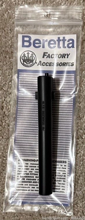 New Beretta 4.8" Stainless Cajun 9MM Barrel with 20 Degree Crown.-img-1