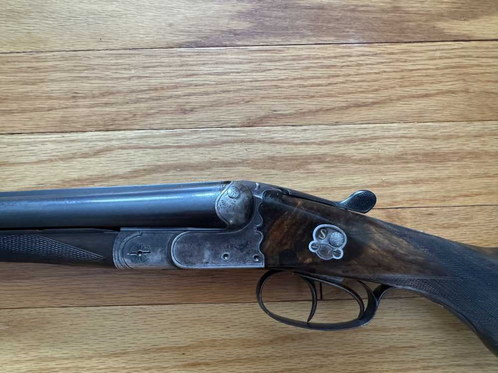 Rare WW1 Geyger & Co German SxS Shotgun 20 gauge 1917-1920-img-8