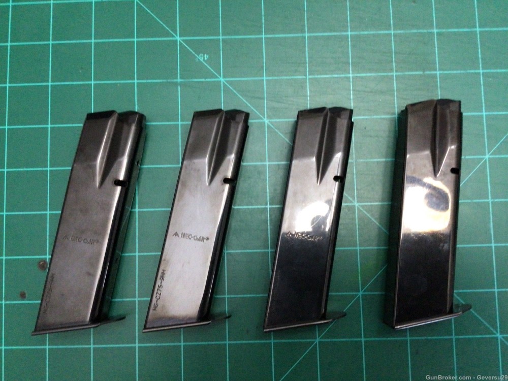 Lot of 4 MecGar unused CZ75B 16rd  9mm magazines -img-0