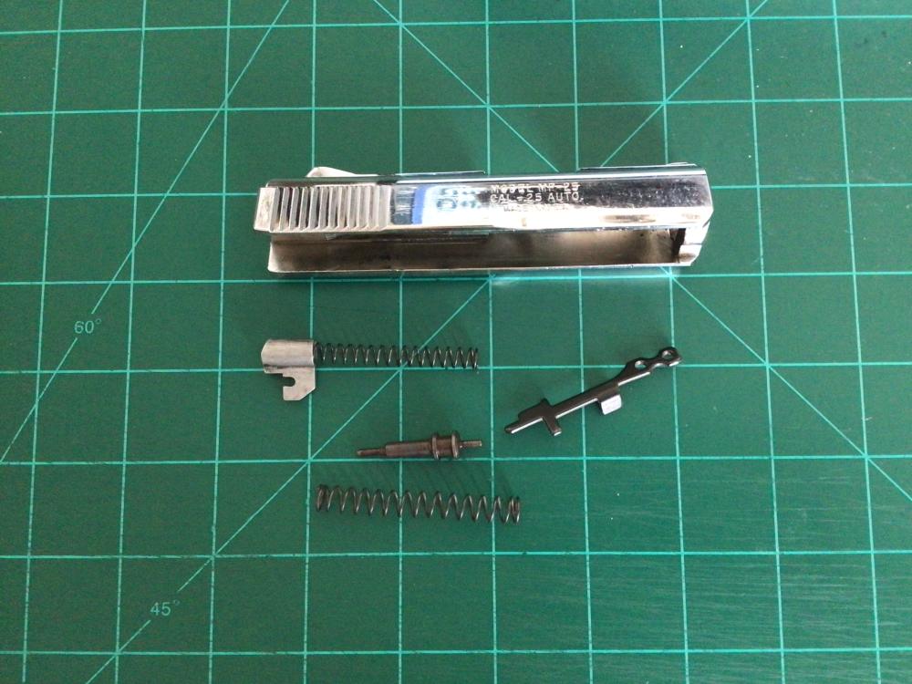 Raven MP25 chrome slide and parts-img-0