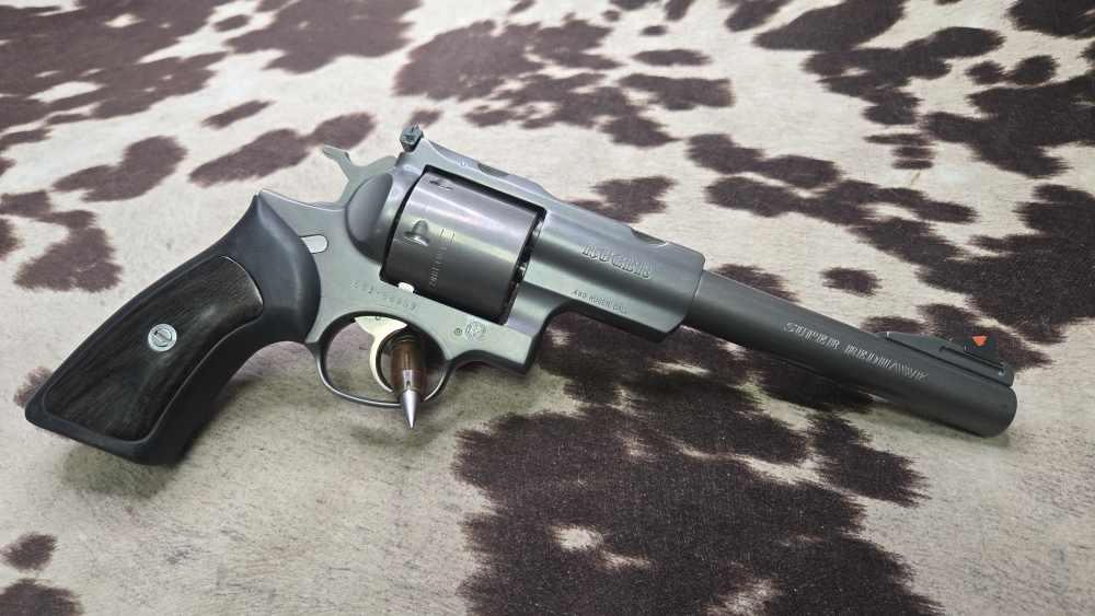 Ruger Super Redhawk 480 Ruger 7 1/2 Revolver Red Eggshell Matte Gray Rings-img-3