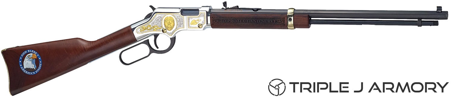 Henry Repeating Arms H4 LAW Enforce .22 LR Lever Action H004LE Brass-img-0