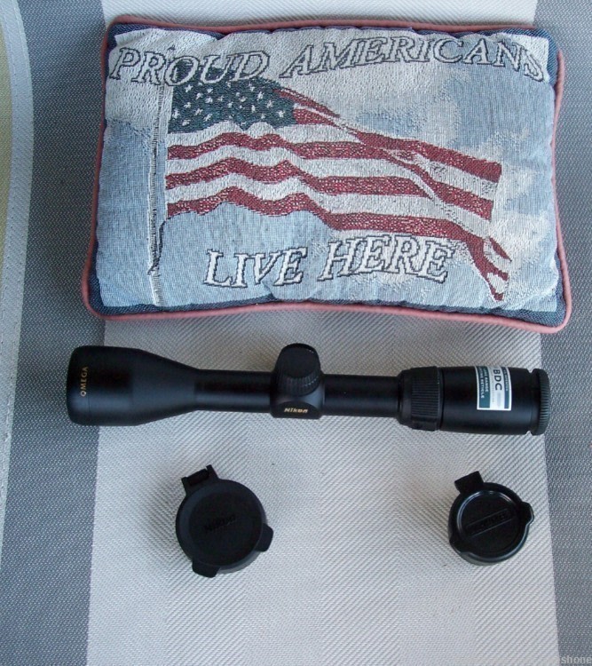 Nikon 3-9x40mm Omega Muzzle Loader Scope Matte BDC Nice-img-0