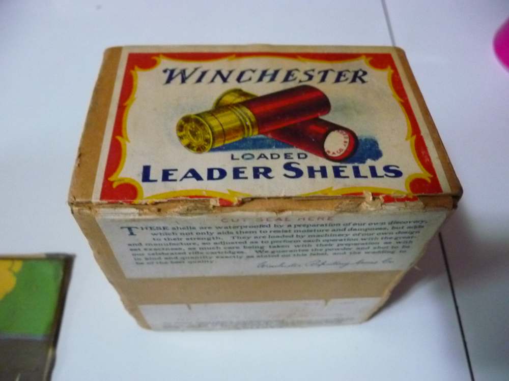 RARE 2 PC WINCHESTER 16 GA BALL BOX FULL SUPER NEAT LABEL IN IT-img-4