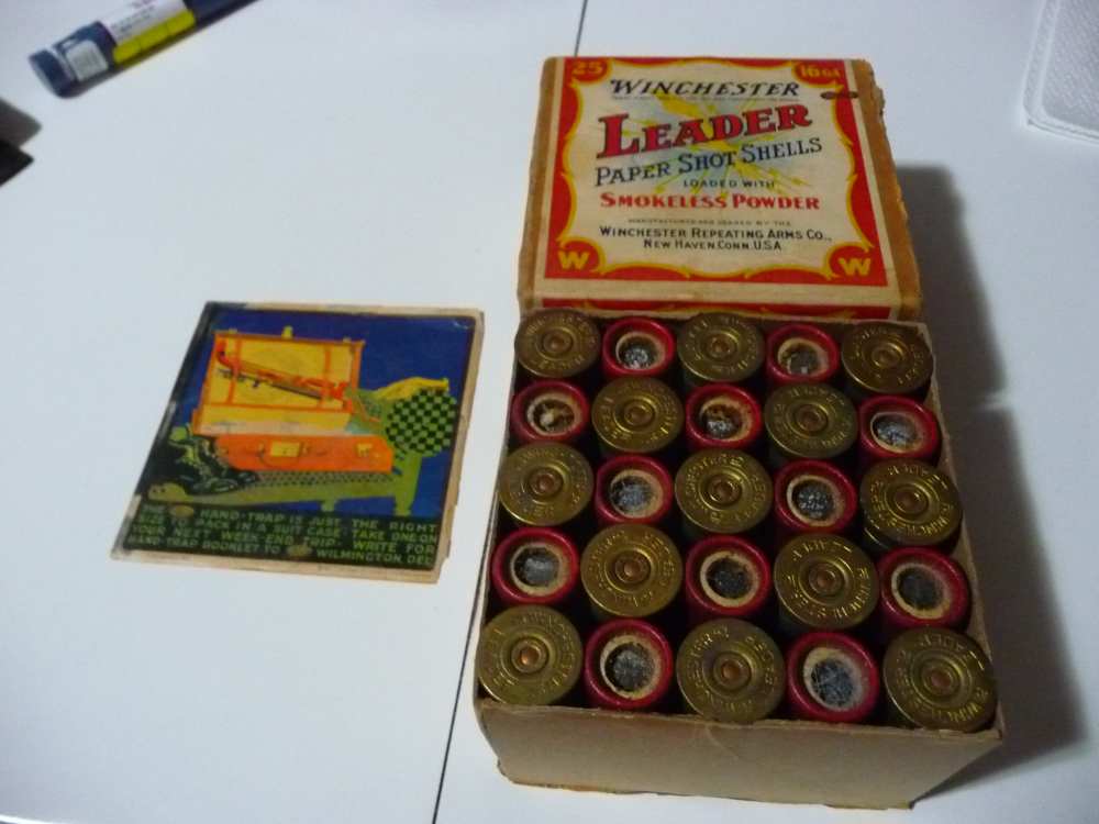 RARE 2 PC WINCHESTER 16 GA BALL BOX FULL SUPER NEAT LABEL IN IT-img-10