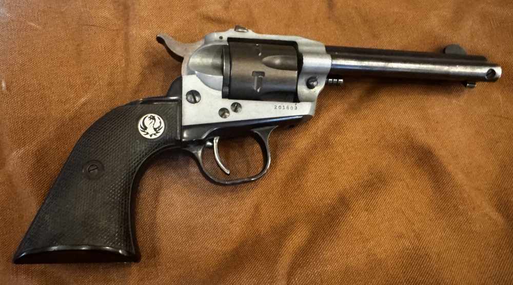 Rare Ruger Lightweight Single-Six Tri-Color .22 LR – 1956 Flat Gate UNCONVE-img-1