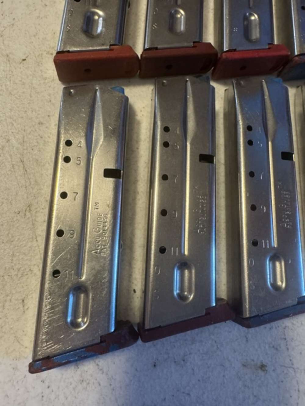 Lot of 10, S&W, 4006, 11 Round, 40S&W, Red Base, Magazines, Item P-632-img-4