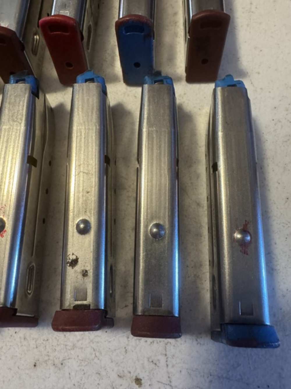 Lot of 10, S&W, 4006, 11 Round, 40S&W, Red Base, Magazines, Item P-632-img-9