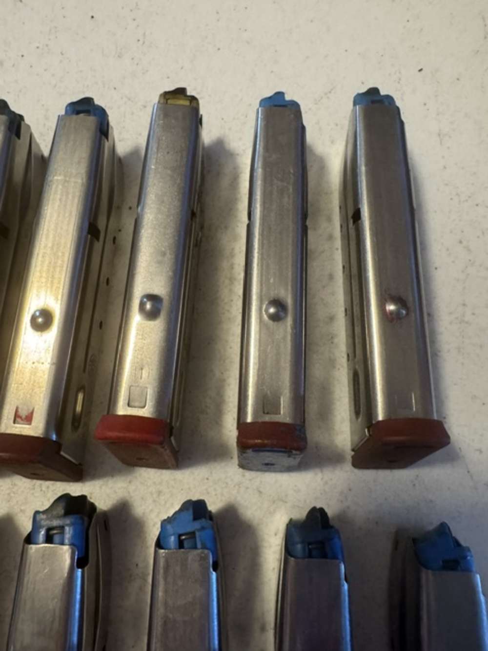 Lot of 10, S&W, 4006, 11 Round, 40S&W, Red Base, Magazines, Item P-632-img-7