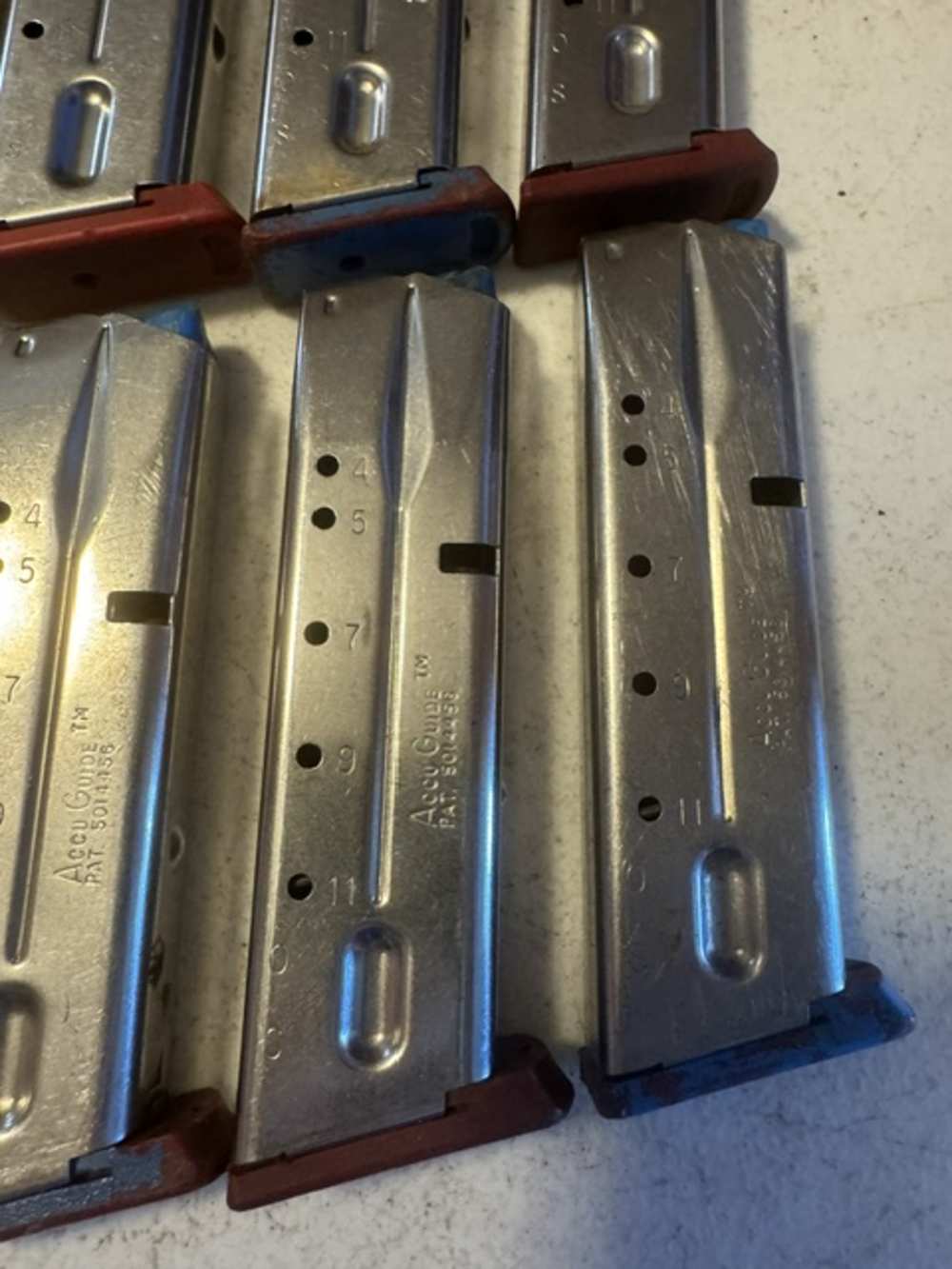 Lot of 10, S&W, 4006, 11 Round, 40S&W, Red Base, Magazines, Item P-632-img-5