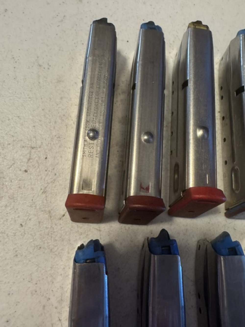 Lot of 10, S&W, 4006, 11 Round, 40S&W, Red Base, Magazines, Item P-632-img-6