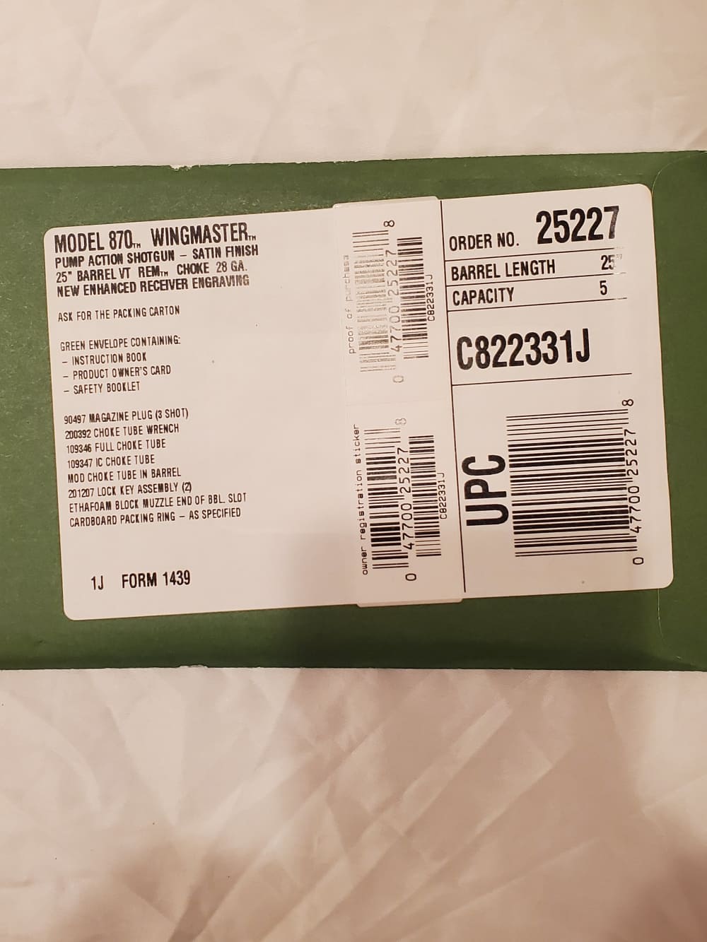 Remington 870 Wingmaster 28 Ga ENHANCED Receiver UNFIRED in BOX!-img-7