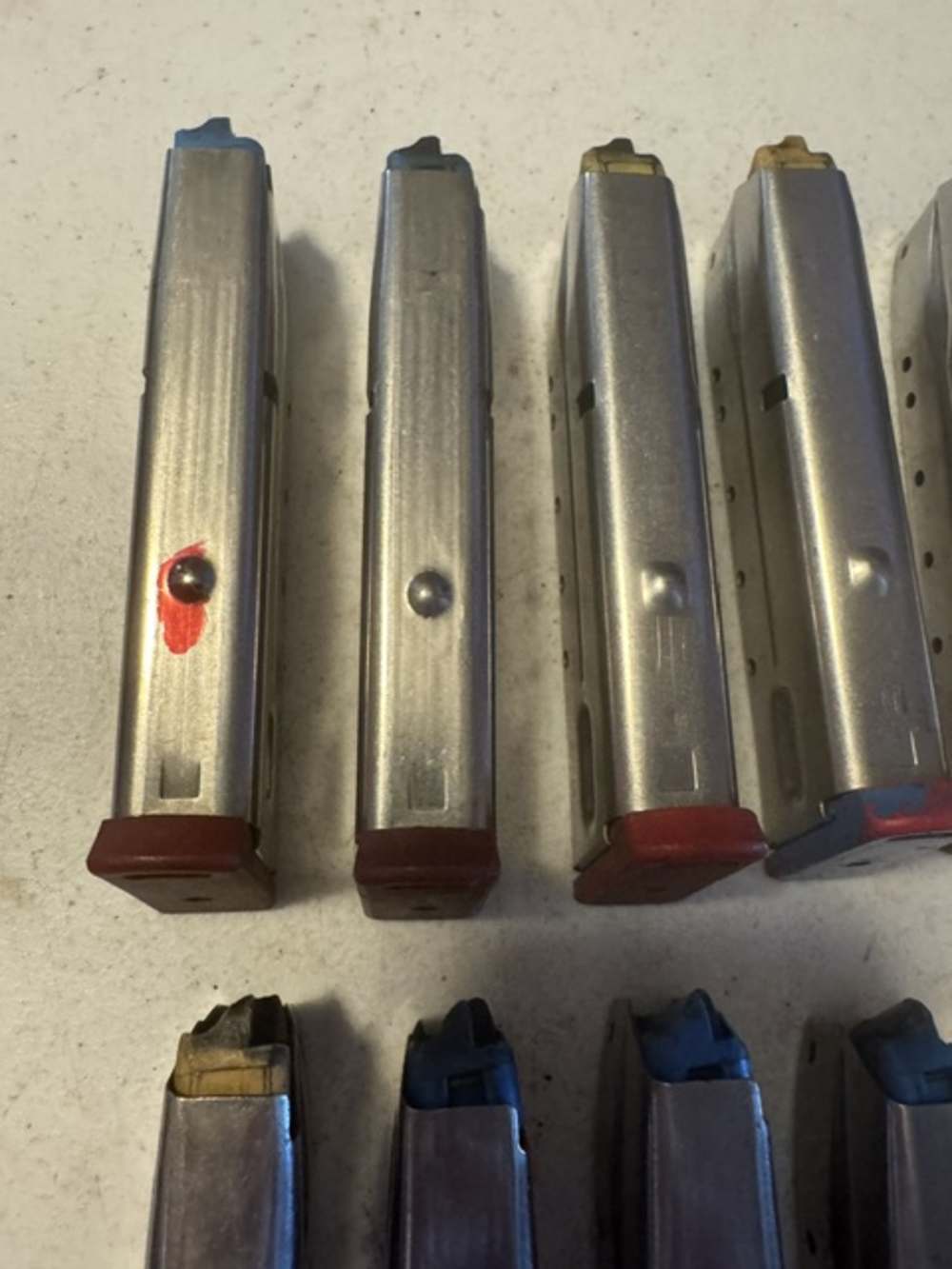 Lot of 10, S&W, 4006, 11 Round, 40S&W, Red Base, Magazines, Item P-633-img-6