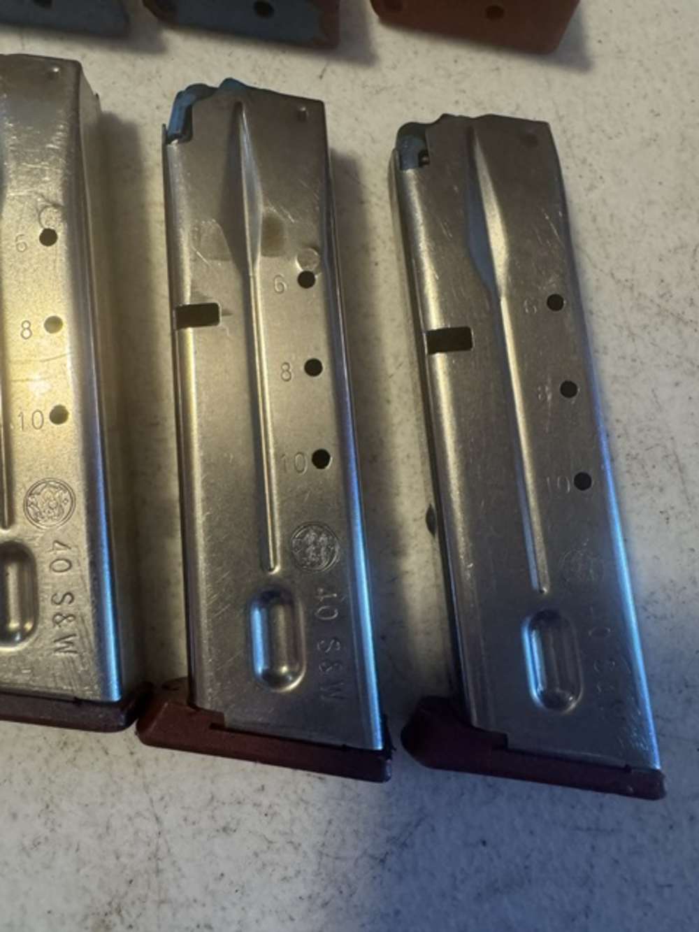 Lot of 10, S&W, 4006, 11 Round, 40S&W, Red Base, Magazines, Item P-633-img-13