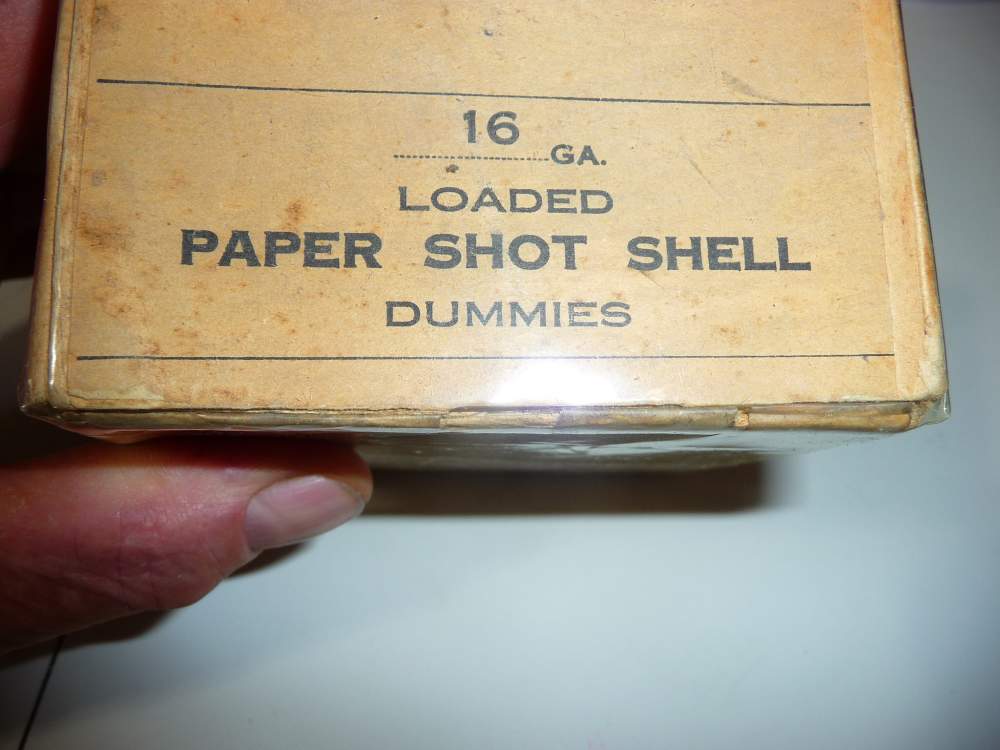 OLD 16 GA WINCHESTER 2 PC BOX OF  LOADED DUMMIES-img-2