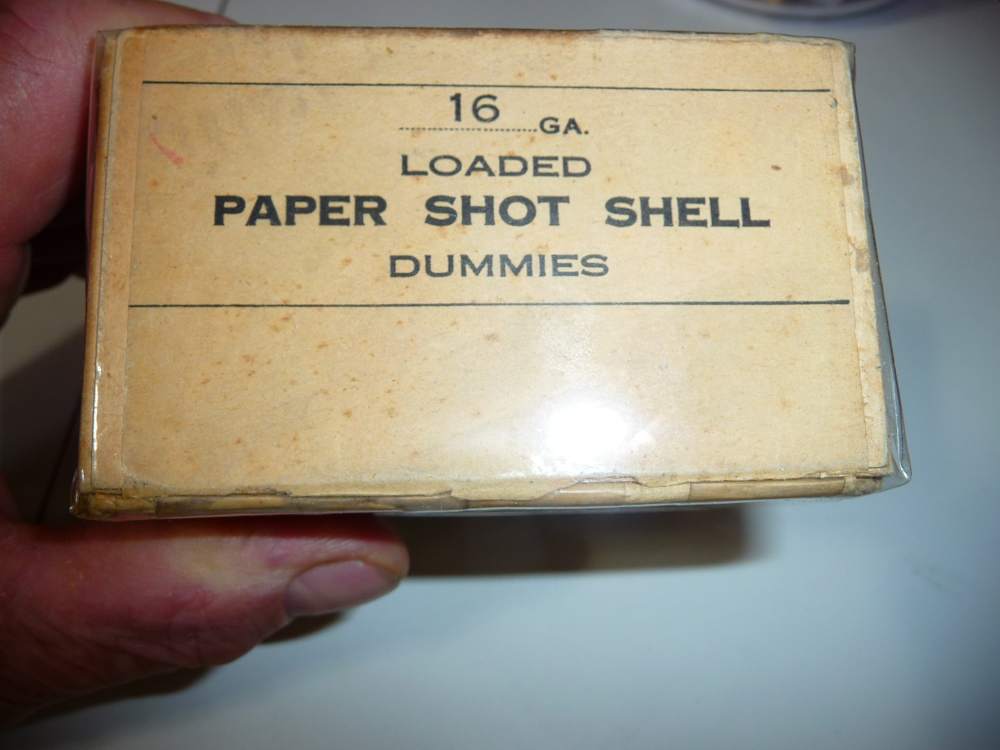 OLD 16 GA WINCHESTER 2 PC BOX OF  LOADED DUMMIES-img-1