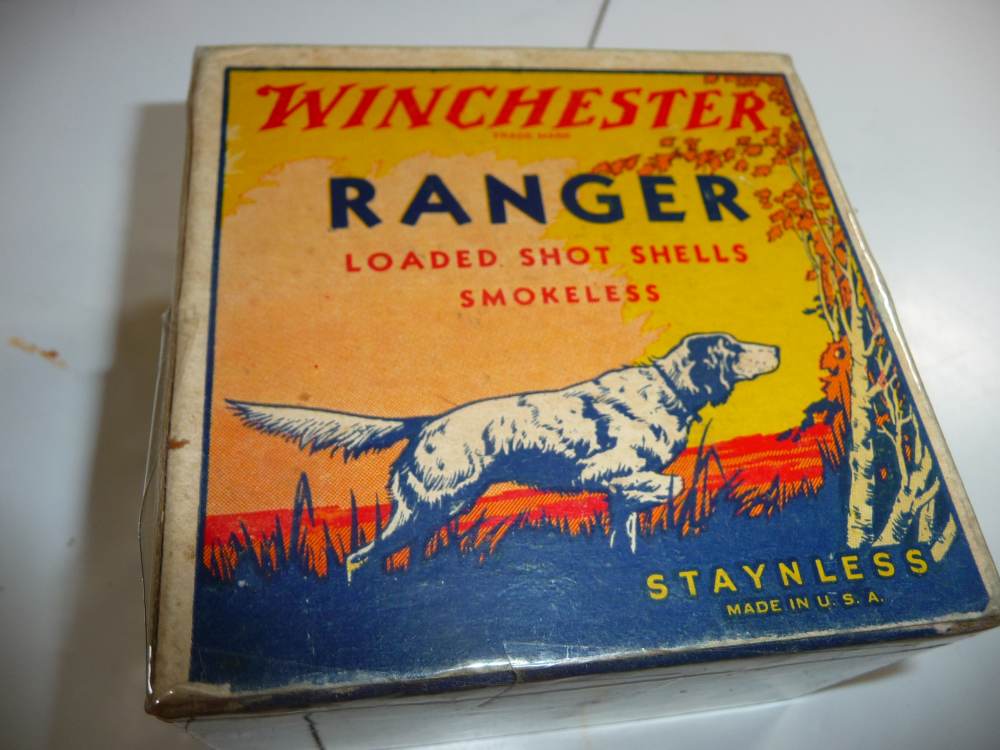 FULL 12 GA WINCHESTER RANGER DOG BOX IN 2-5/8 " NO 6 AND NICE-img-3