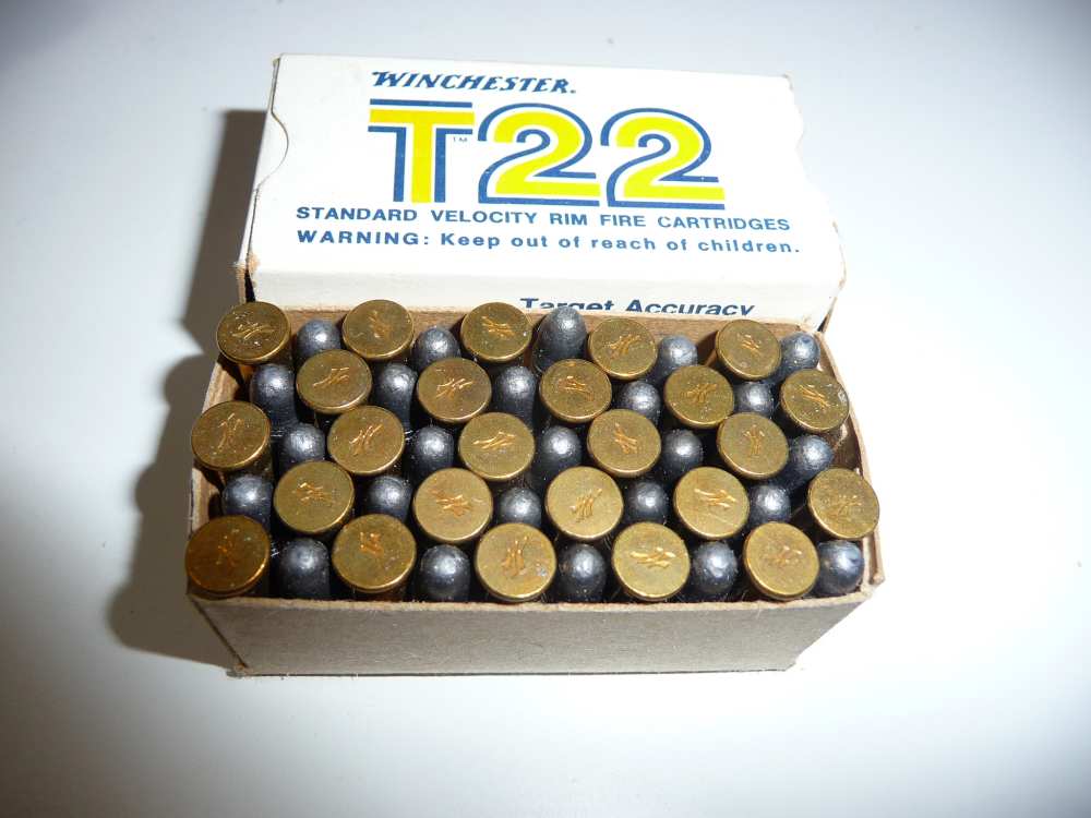 FULL YELLOW X T-22 WINCHESTER LR TARGET BOX-img-0