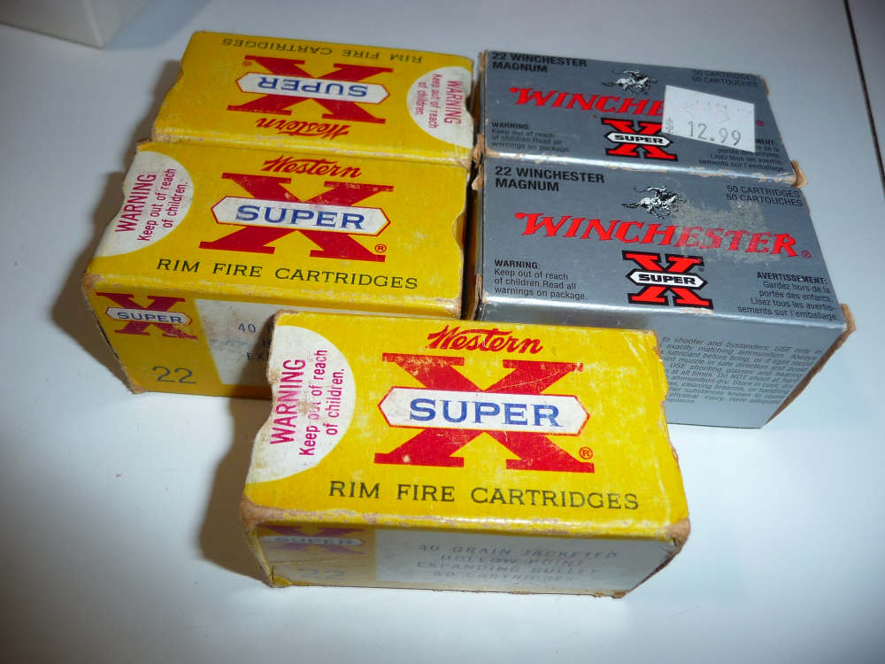 5 OLD BOXES WINCHESTER - WESTERN 22 MAGNUM HP's-img-2