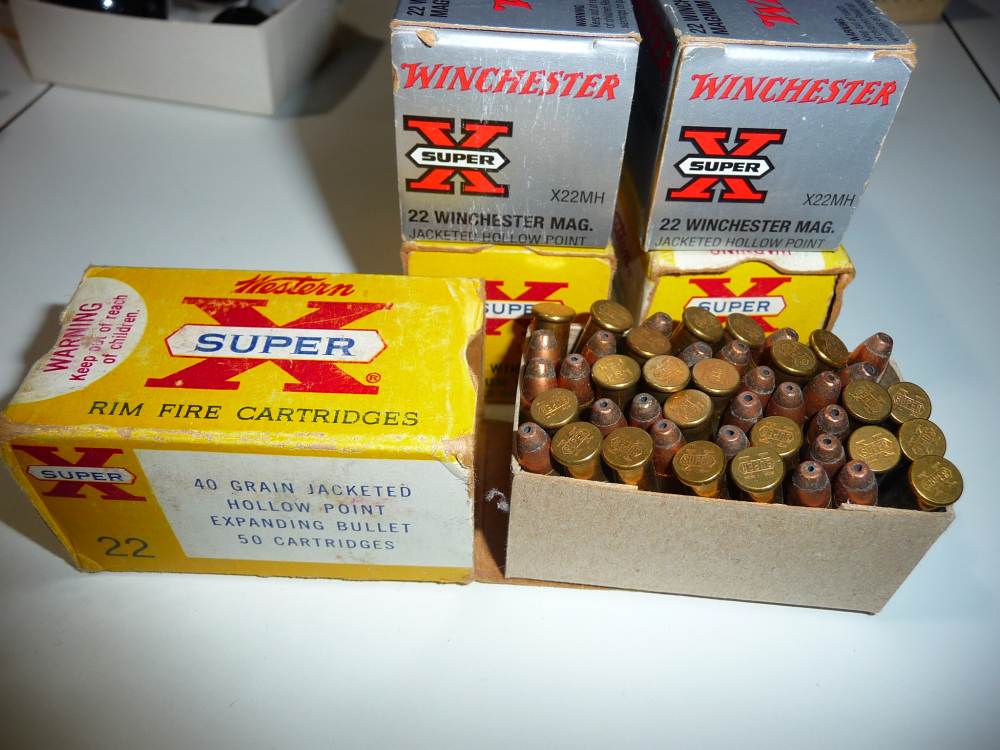 5 OLD BOXES WINCHESTER - WESTERN 22 MAGNUM HP's-img-0