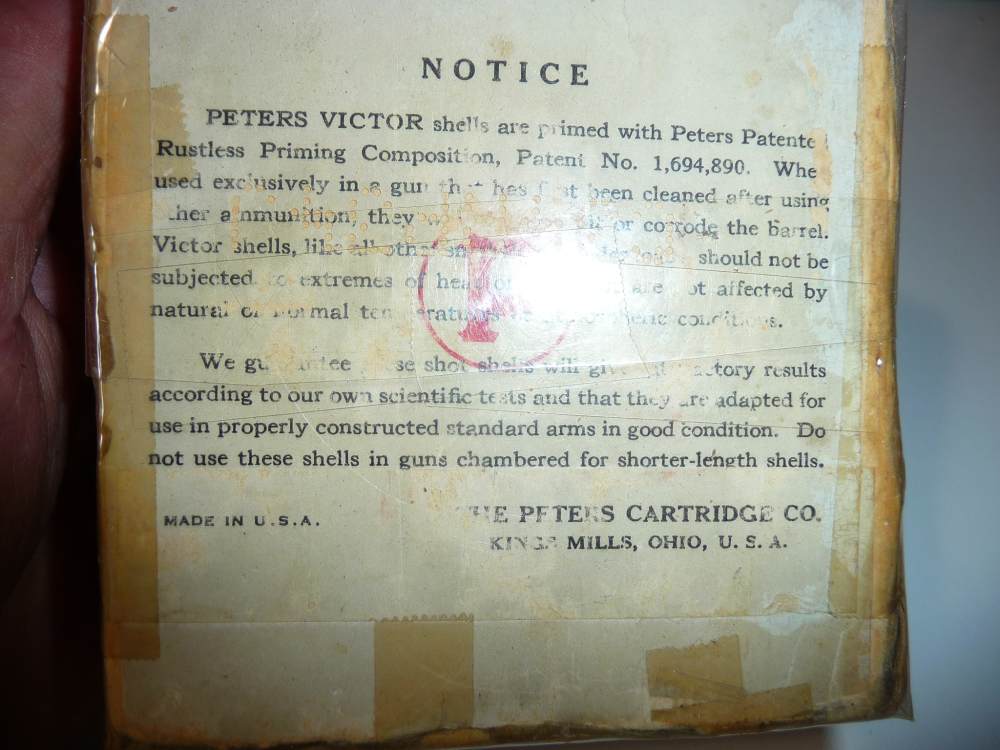 FULL TWO PIECE PETERS VICTOR BOX NO 6 SHOT RUSTLESS  12 GA-img-4