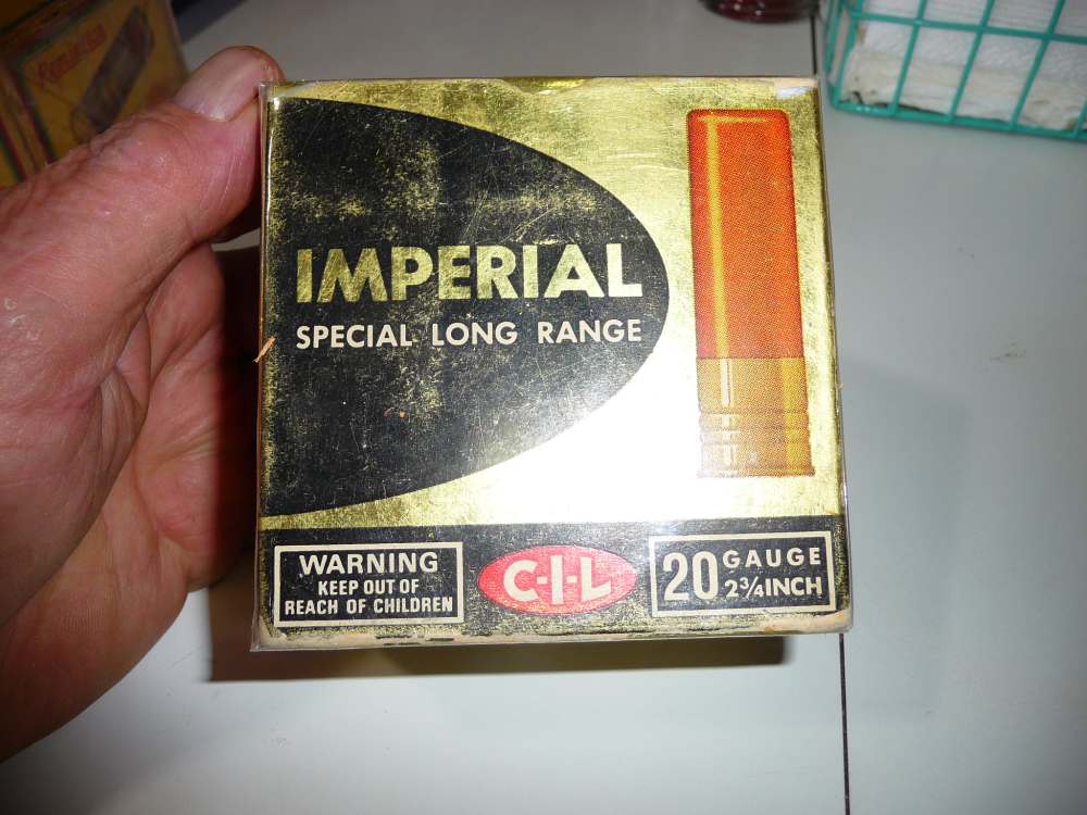FULL CIL 20 GA IMPERIAL TIN FOIL BOX NO 4 SHOT-img-2