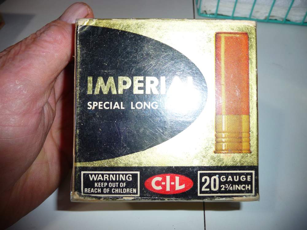 FULL CIL 20 GA IMPERIAL TIN FOIL BOX NO 4 SHOT-img-0