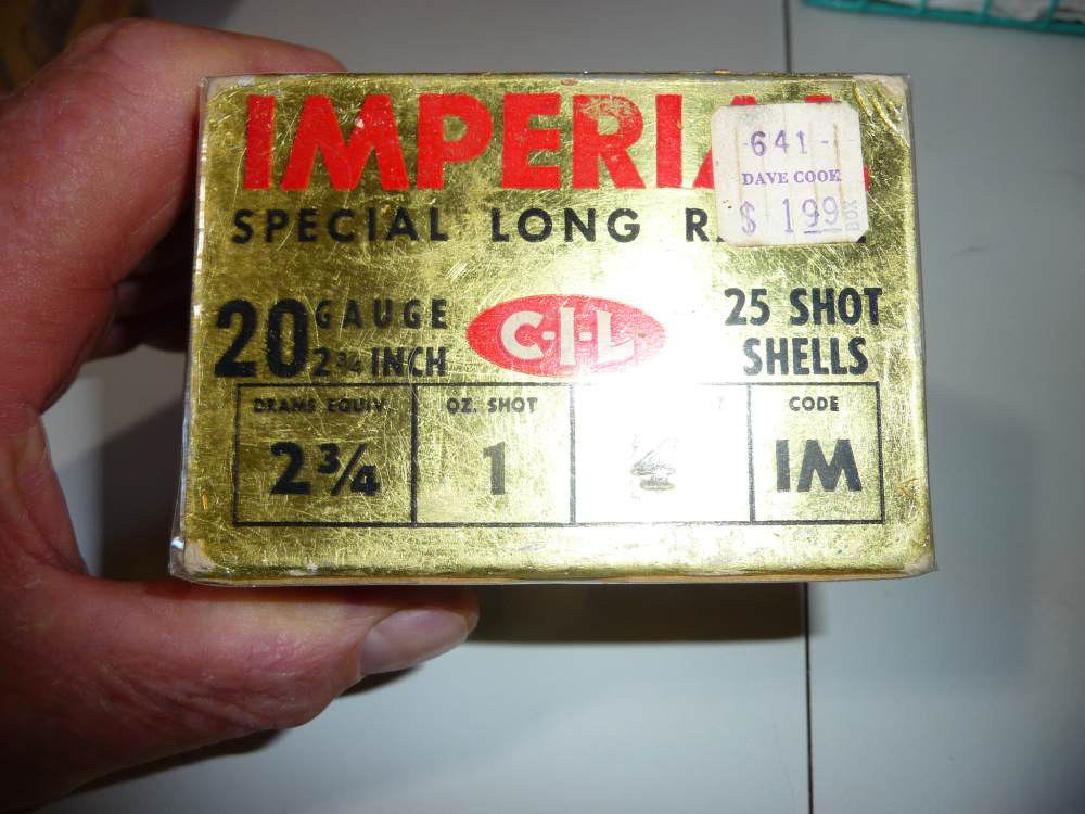 FULL CIL 20 GA IMPERIAL TIN FOIL BOX NO 4 SHOT-img-1
