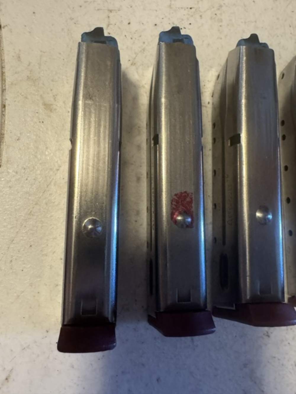 Lot of 5, S&W, 4006, 11 Round, 40S&W, Red Base, Magazines, Item P-634-img-4