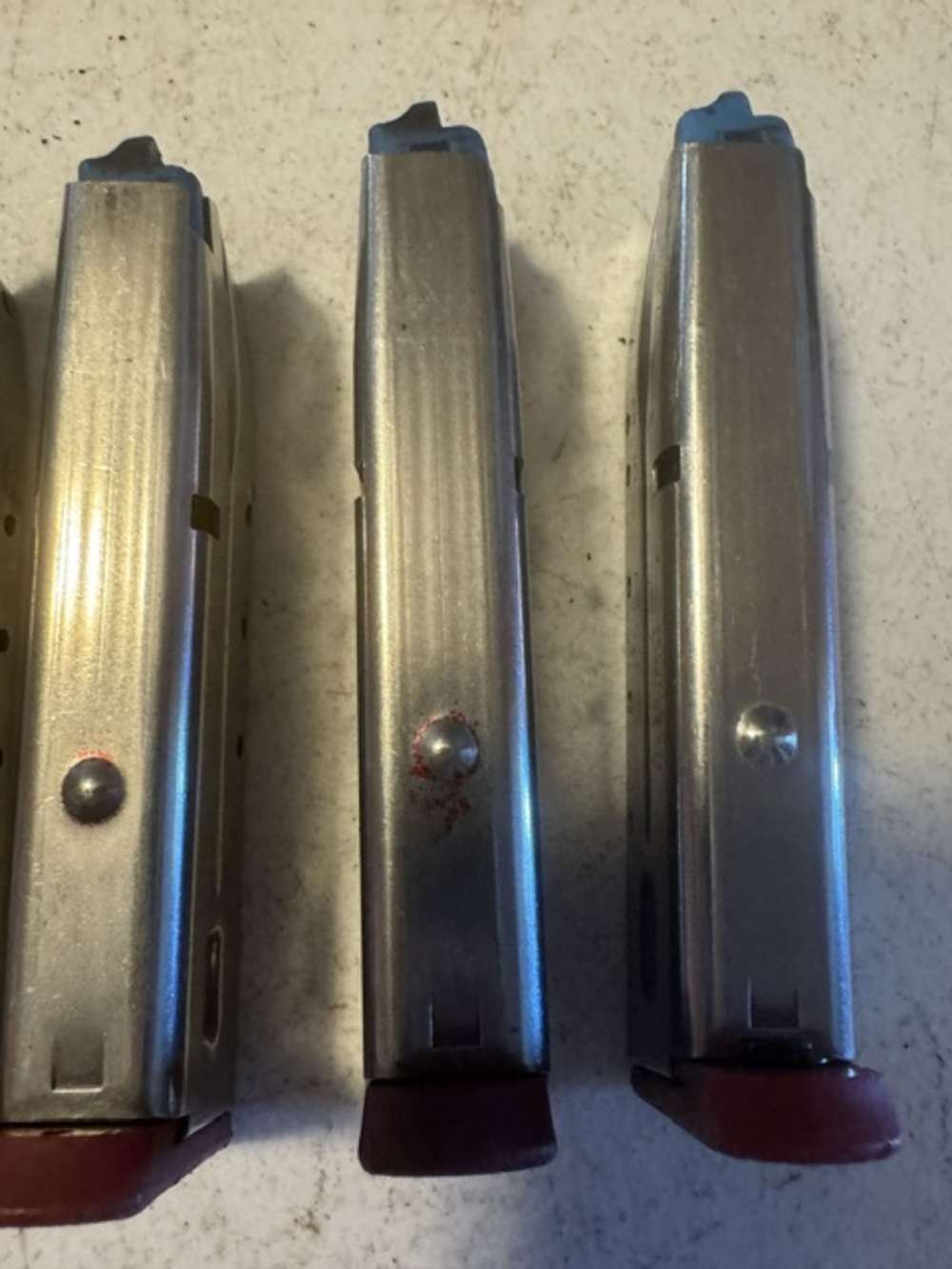 Lot of 5, S&W, 4006, 11 Round, 40S&W, Red Base, Magazines, Item P-634-img-5