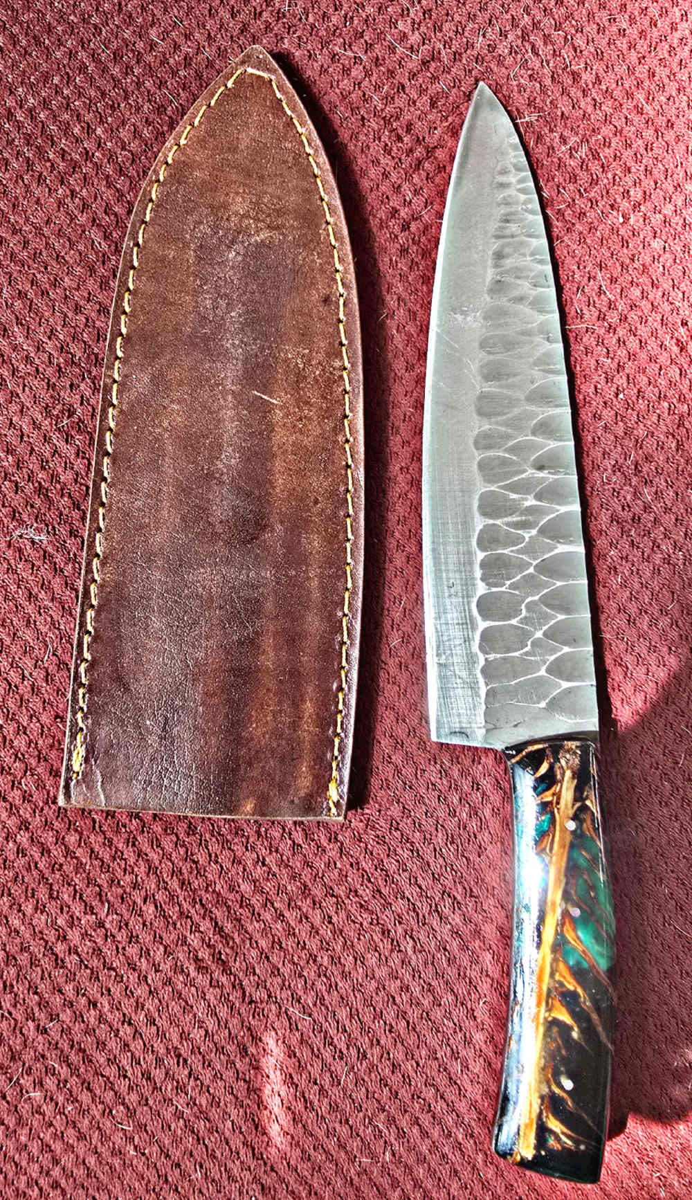 Stainless steel kitchen BUTCHER knives. -img-0