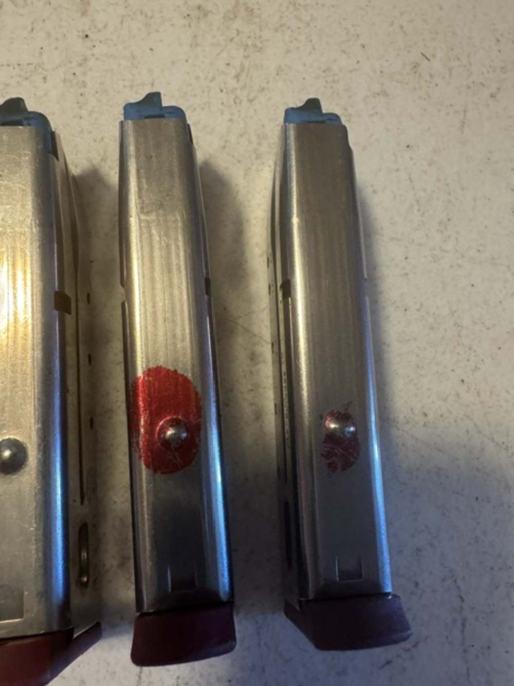 Lot of 5, S&W, 4006, 11 Round, 40S&W, Red Base, Magazines, Item P-635-img-5