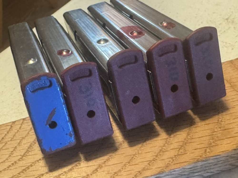 Lot of 5, S&W, 4006, 11 Round, 40S&W, Red Base, Magazines, Item P-635-img-8