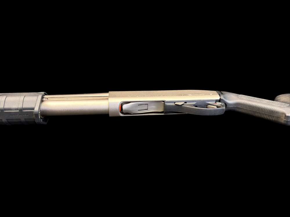 ULTRA RARE, REMINGTON 870 MARINE MAGNUM FACTORY STAINLESS 18.5” RIFLE SIGHT-img-18