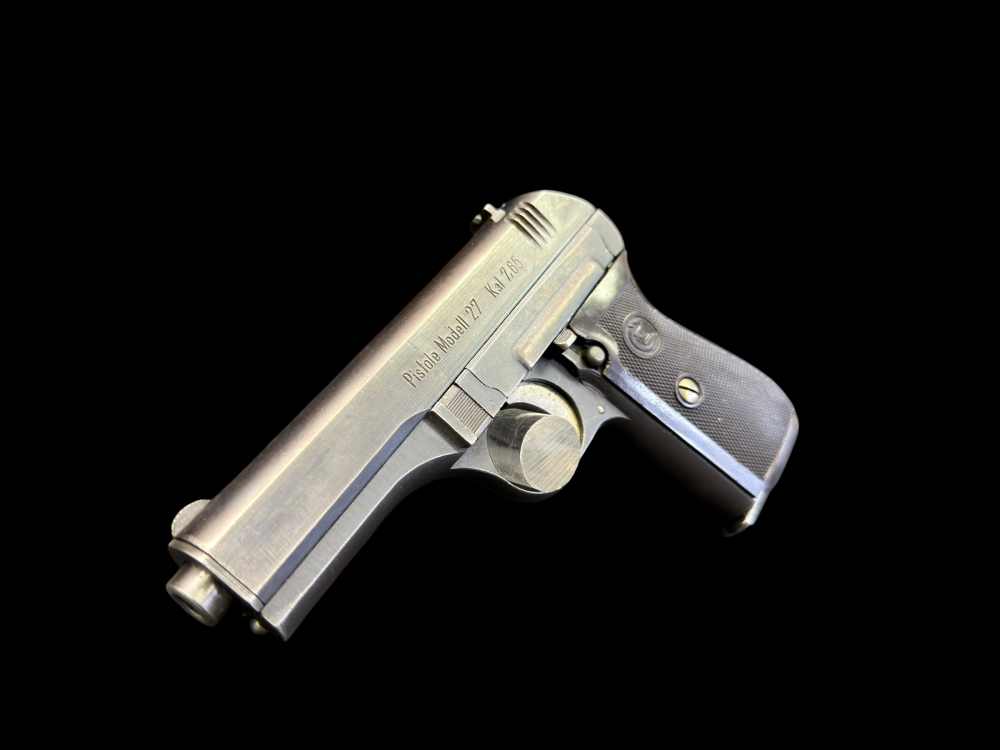 AWESOME, GERMAN WWII NAZl OCCUPATION CZ 27 PISTOL RIG 7.65MM C&R -img-9