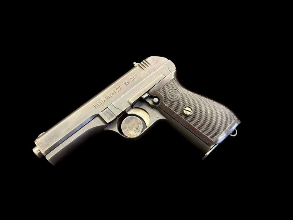 AWESOME, GERMAN WWII NAZl OCCUPATION CZ 27 PISTOL RIG 7.65MM C&R -img-8