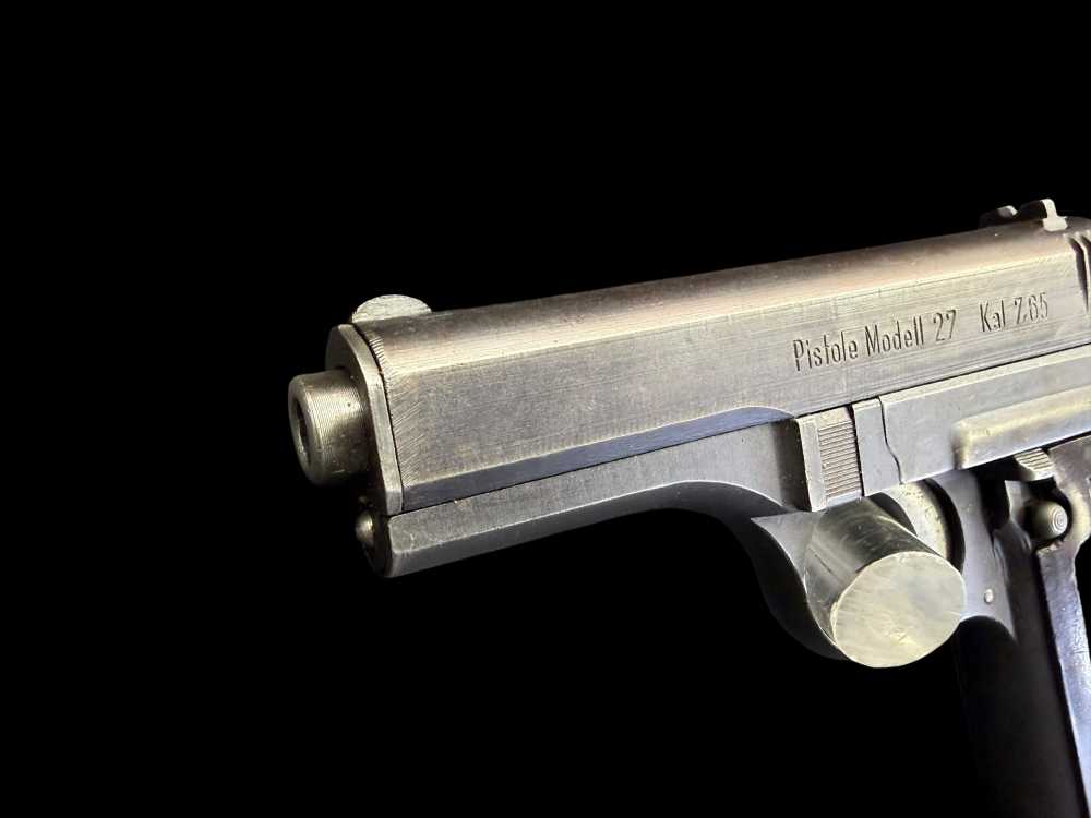 AWESOME, GERMAN WWII NAZl OCCUPATION CZ 27 PISTOL RIG 7.65MM C&R -img-11